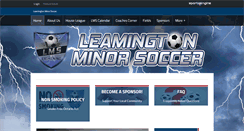 Desktop Screenshot of leamingtonminorsoccer.com